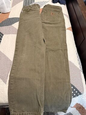 2 pairs of Vintage Carhartt Olive Utility Straight-Leg Insulated Pants 30x32
